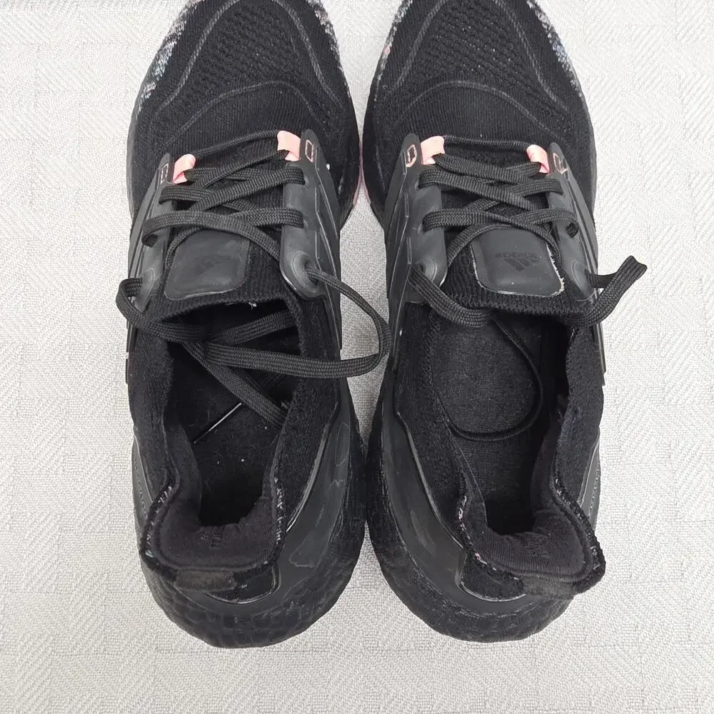 Adidas Ultraboost 22 Black Beam Pink Womens Size 7.5 GX5927 Running